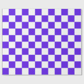 Classic visual violet checkerboard  geschenkpapier (Flach)