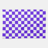 Classic visual violet checkerboard  geschirrtuch (Horizontal)