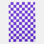 Classic visual violet checkerboard  geschirrtuch (Vertikal)