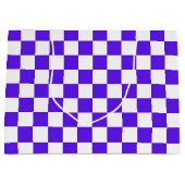 Classic visual violet checkerboard  große geschenktüte (Vorderseite)