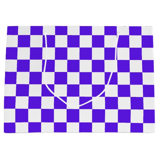 Classic visual violet checkerboard  große geschenktüte (Vorderseite)