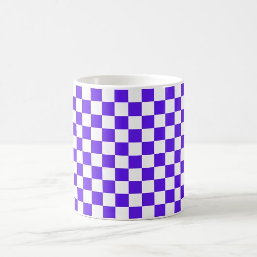 Classic visual violet checkerboard  kaffeetasse (Mittel)
