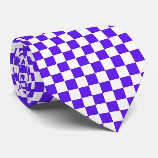 Classic visual violet checkerboard  krawatte (Gerollt)