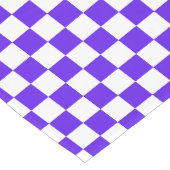 Classic visual violet checkerboard  kurzer tischläufer (Ecke)