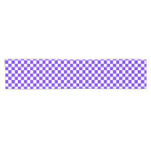 Classic visual violet checkerboard  kurzer tischläufer (Horizontal)