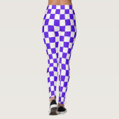 Classic visual violet checkerboard  leggings (Rückseite)