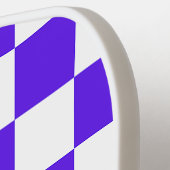 Classic visual violet checkerboard  pickleball schläger (Linke Seite)