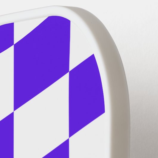 Classic visual violet checkerboard  pickleball schläger (Linke Seite)