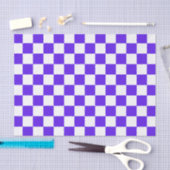 Classic visual violet checkerboard  seidenpapier (Handwerk)