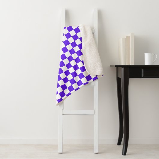 Classic visual violet checkerboard  sherpadecke (Beispiel)