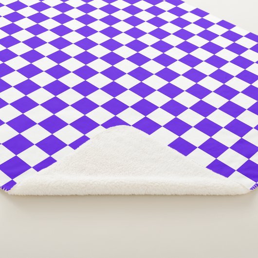 Classic visual violet checkerboard  sherpadecke (3/4)