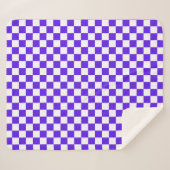 Classic visual violet checkerboard  sherpadecke (Vorderseite (Horizontal))
