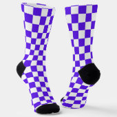 Classic visual violet checkerboard  socken (Gewinkelt)