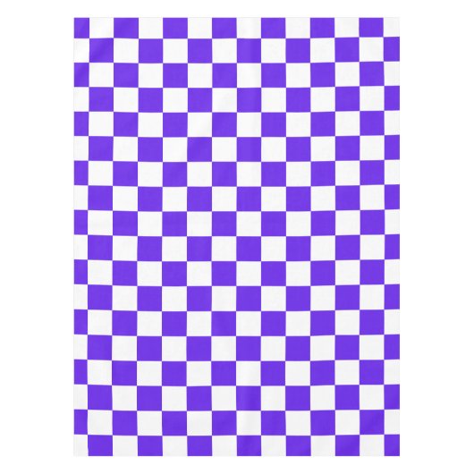 Classic visual violet checkerboard  tischdecke (Vorderseite)