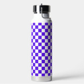 Classic visual violet checkerboard  trinkflasche (Links)