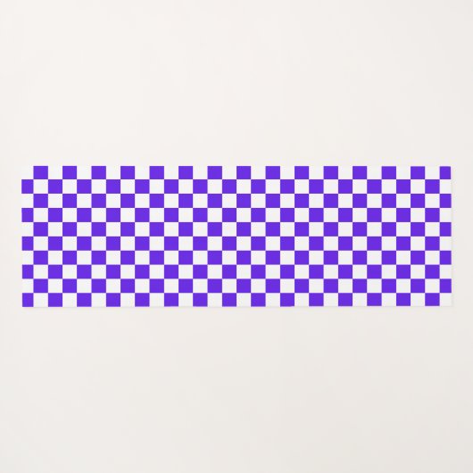Classic visual violet checkerboard  yogamatte (Rückseite (Horizontal))