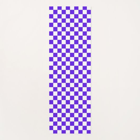 Classic visual violet checkerboard  yogamatte (Vorderseite)