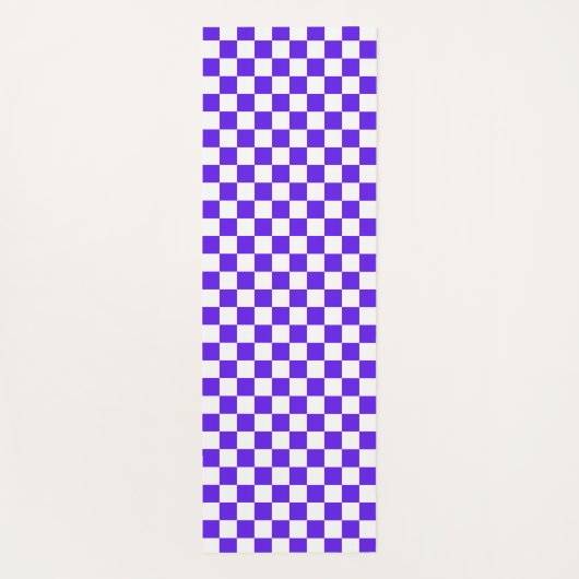 Classic visual violet checkerboard  yogamatte (Rückseite)