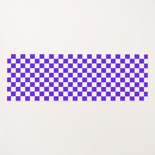 Classic visual violet checkerboard  yogamatte (Vorderseite (Horizontal))