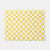 Classic visual yellow checkerboard  fußmatte (Vorderseite)