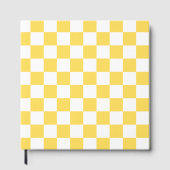 Classic visual yellow checkerboard  gästebuch (Vorderseite)