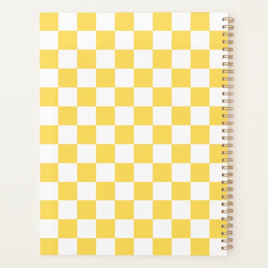Classic visual yellow checkerboard  planer (Rückseite)