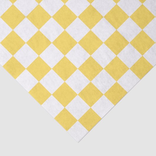 Classic visual yellow checkerboard  seidenpapier (Ausschnitt)