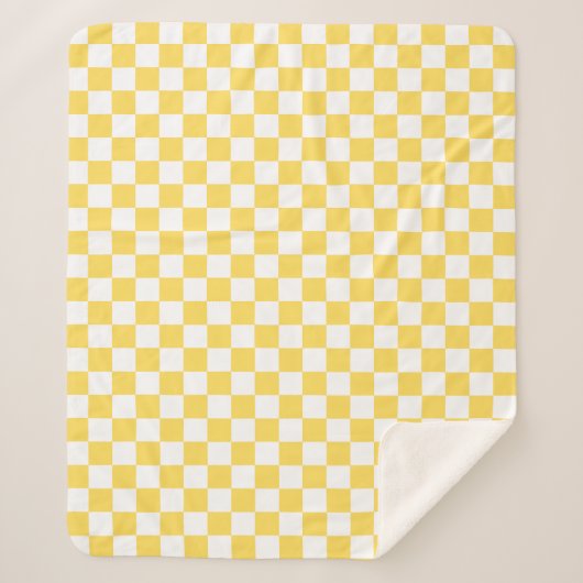 Classic visual yellow checkerboard  sherpadecke (Vorderseite)