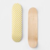 Classic visual yellow checkerboard  skateboard (Vorderseite)