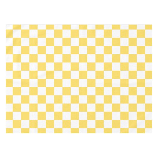 Classic visual yellow checkerboard  tischdecke (Vorderseite (Horizontal))