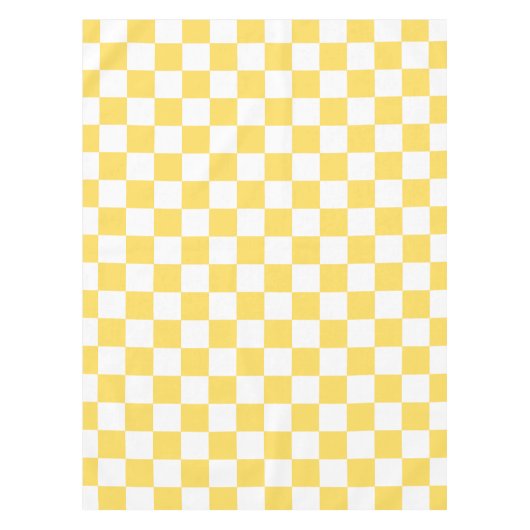 Classic visual yellow checkerboard  tischdecke (Vorderseite)