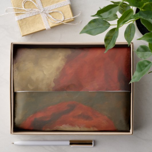 Classic Warm Santa Portrait Seidenpapier (Geschenk)