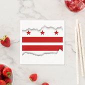Classic Washington D.C. Flag Serviette (Beispiel)