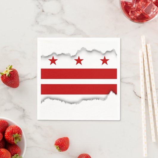 Classic Washington D.C. Flag Serviette (Beispiel)