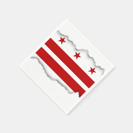 Classic Washington D.C. Flag Serviette (Ecke)