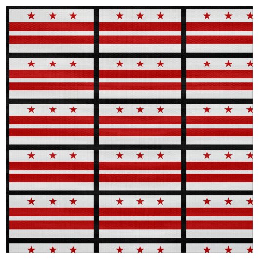 Classic Washington D.C. Flag Stoff (Muster)