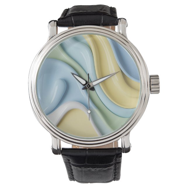Classic watch in stylish abstract graphic armbanduhr (Vorderseite)