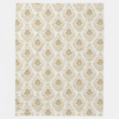 Classic Watercolor Damask Gemütliches, raffinierte Fleecedecke (Vorderseite)