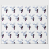 Classic Watercolor Elche Weihnachten Geschenkpapier (Flach)