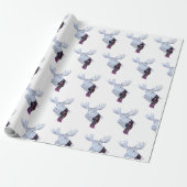 Classic Watercolor Elche Weihnachten Geschenkpapier (Ungerollt)