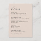 Classic Watercolor English Manor House Wedding Begleitkarte (Vorderseite)