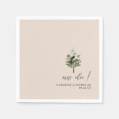 Classic Watercolor English Manor House Wedding Serviette (Vorderseite)