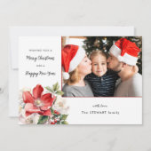 Classic Watercolor Weihnachten Foto (Vorderseite)