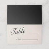 Classic Wedding Blank Place Cards Platzkarte (Außenseite Aufgefaltet)