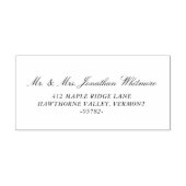 Classic Wedding Calligraphy Wedding Address Stamp Gummistempel (Prägung)