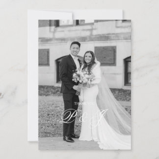 Classic Wedding Dankeschön Card Dankeskarte