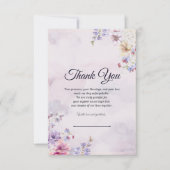 Classic Wedding Dankeschön Card für Gäste Dankeskarte (Vorderseite)