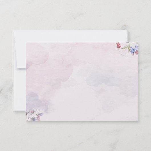 Classic Wedding Dankeschön Card für Gäste Dankeskarte (Rückseite)