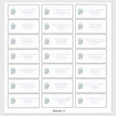 Classic Wedding Guest Address Labels (Blatt)