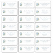 Classic Wedding Guest Address Labels (Vorderseite)